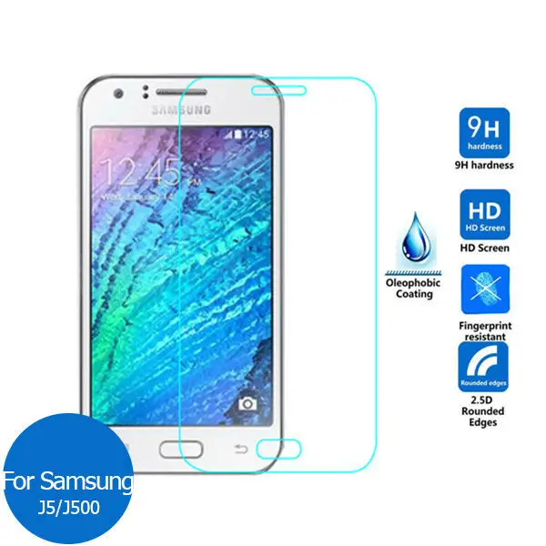 

2PCS For Samsung Galaxy J5 2015 Tempered Glass Screen Protector 9h Safety Protective Film on J 5 500F 500H J500H J500F SM-J500H