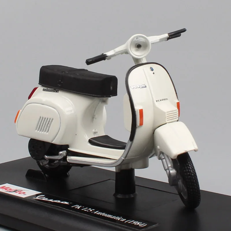 1:18 весы maisto mini Piaggio Vespa PK 125 Automatica 1984 moto rcycle литье под давлением moto bike транспортные средства Игрушечная модель миниатюры для детей