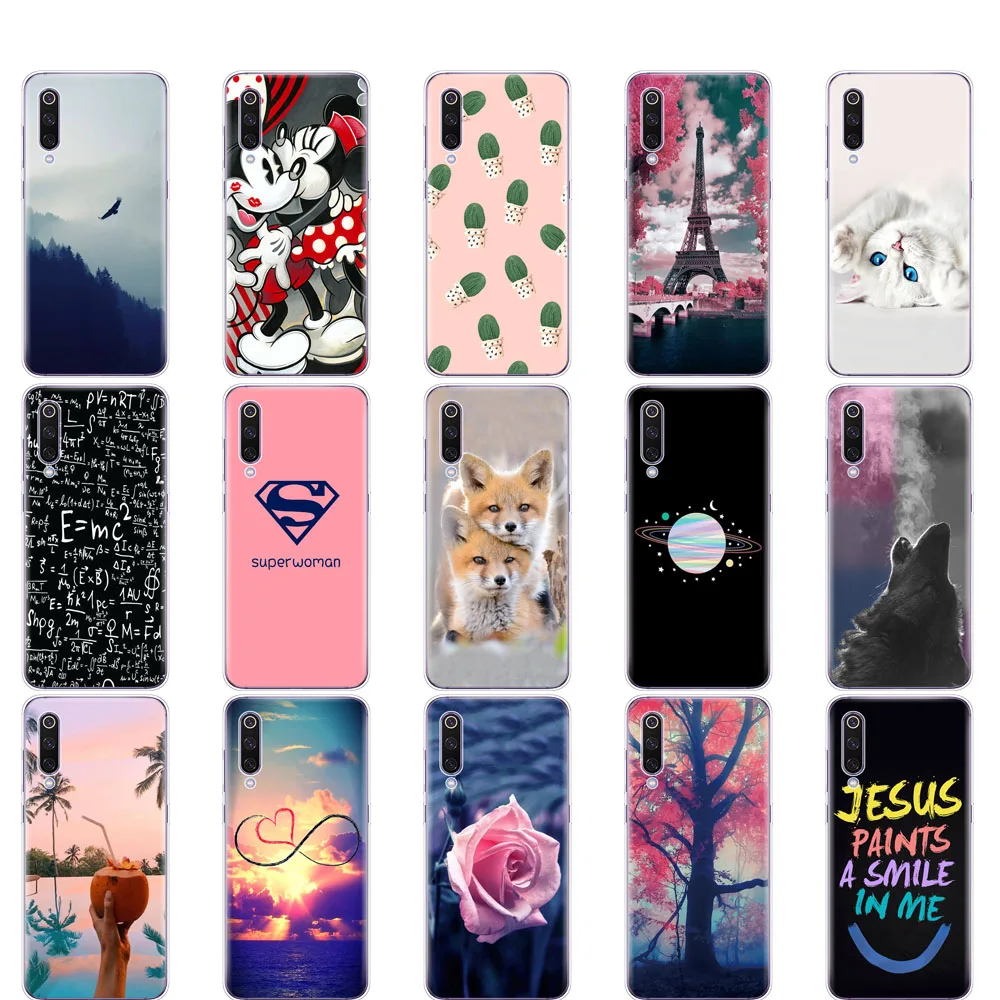 

Case For Xiaomi Mi 9 Case Cover Silicone Soft Cover For Xiaomi Mi9 Xiaomi 9 SE Coqa Phone Shell Bumper Etui Transparent Funda