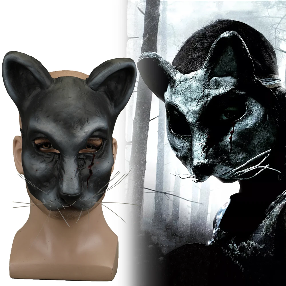 2019 Маска «кошка» из фильма «питомец» Маска «кошка» эльли косплей маски животных страшный ужас Хэллоуин вечерние латексные реквизит для