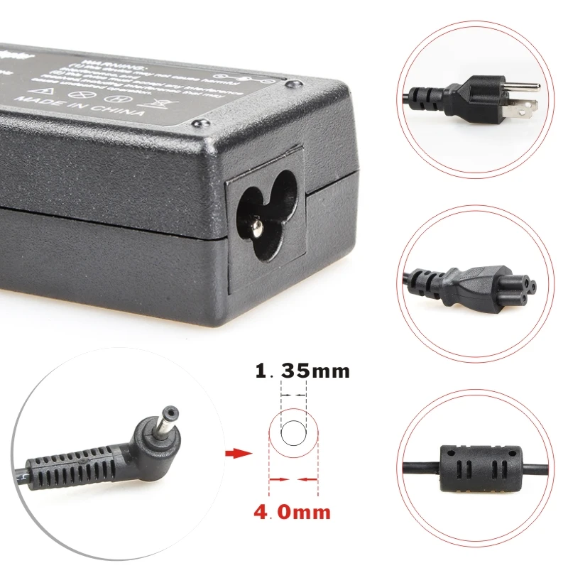 FDBRO Universal For ASUS VivoBook X540S X540 X540L X540LA 19V 2.37A 4.0*1.35 Laptop AC Power Adapter Charger Battery Supply