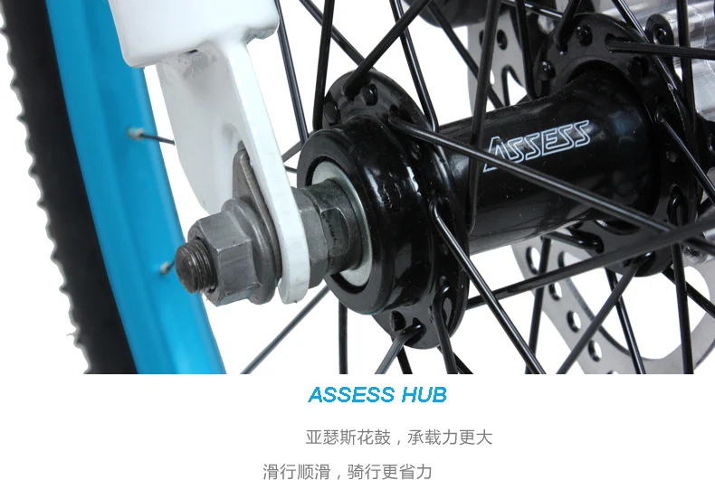 Excellent Freeshipping Folding mountain bike 24 inch 26 inch double disc brakes double shock 21 speed students adult men and women cycling 25