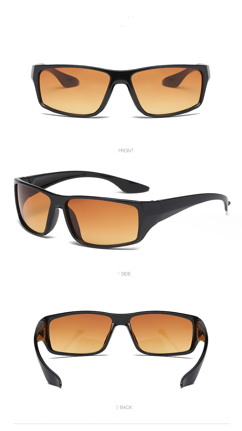 Для мужчин с солнцезащитные очки на открытом воздухе езда очки Ночное видение желтый ТВ солнцезащитные очки ветрозащитные солнцезащитные очки
