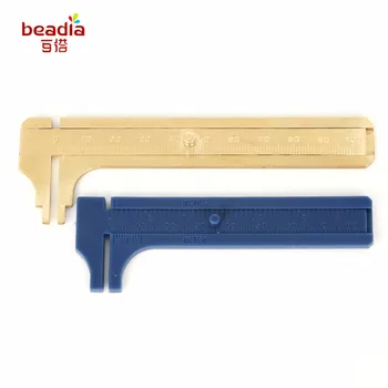 

Hot Selling!! 1pc/bag Mini Plastic/Copper Gauge Vernier Caliper 80 100mm Ruler Measurement Tools for Standard Jewelry
