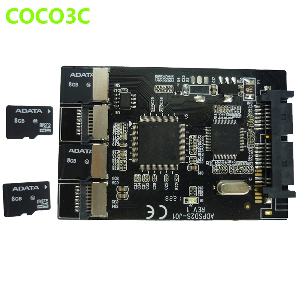  Envío Gratis Multi tarjeta Micro SD a Micro tarjeta adaptador SATA 18 