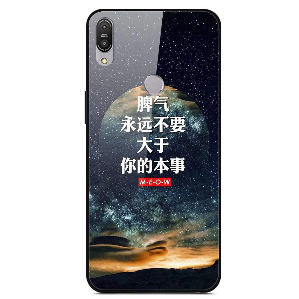 Для Asus Zenfone Max Pro M1 ZB601KL ZB602KL ударопрочный чехол из закаленного стекла с рисунком чехол-бампер для ASUS ZB601KL чехол