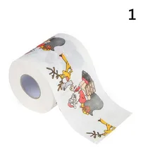 Santa Claus Merry Christmas Toilet Roll Paper Table Living Room Bathroom Tissue UYT Shop