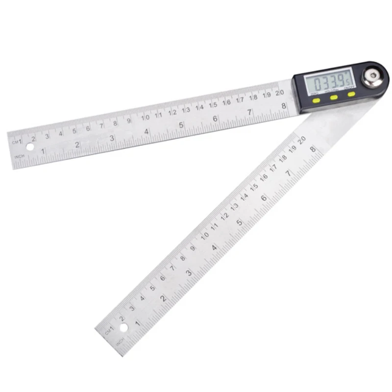IP54 Stainless Steel Angle Electronic Ruler For Woodworking Protractor