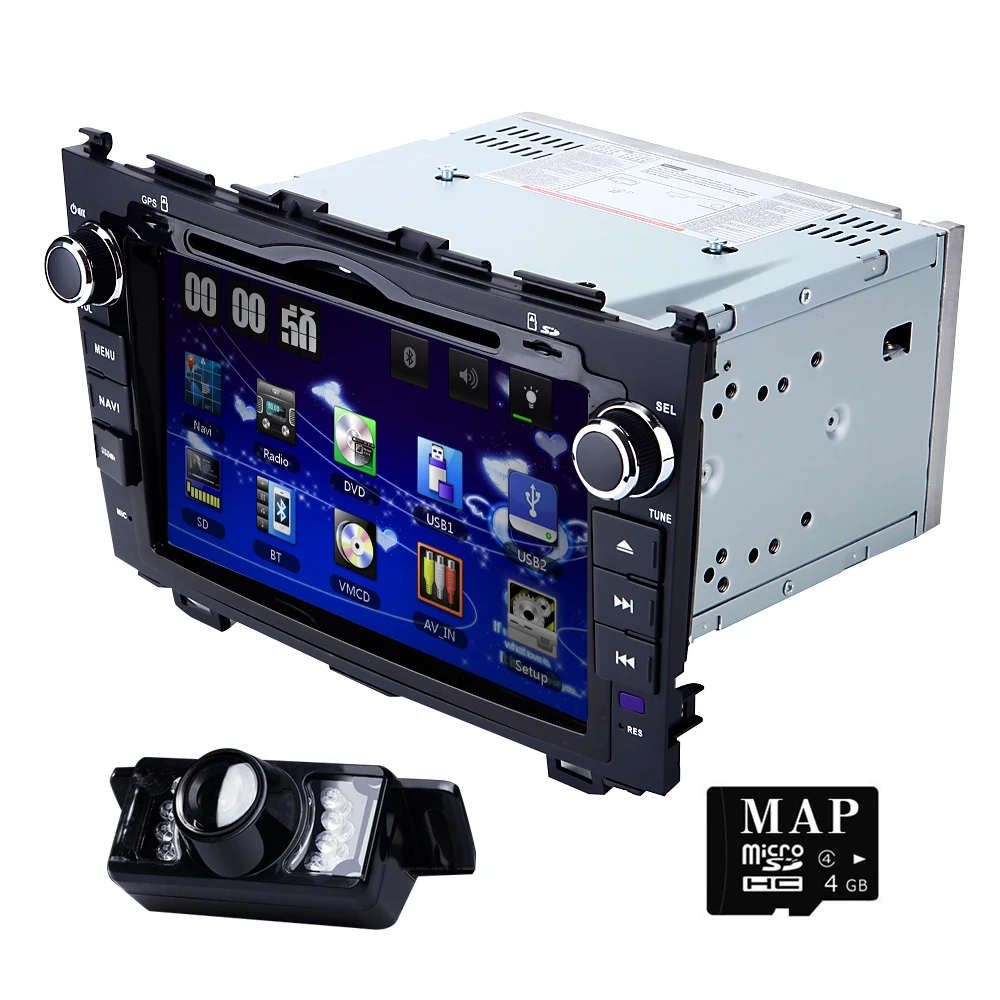 Excellent 7 inch Car DVD Player for Honda CRV 3 CR-V 2007 2008 2009 2010 2011 AutoRadio GPS Navigation Audio SWC 3G USB BT TV IPOD RDS CAM 2