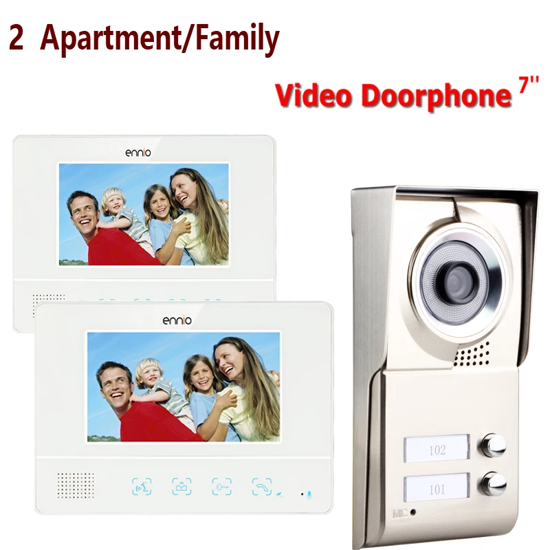 bilder für FREIES VERSCHIFFEN ENNIO 2 Wohnung/Familie Video-türsprechanlage Sprechanlage 1 Türklingel Kamera mit 2 taste 2 Monitor wasserdicht bilder für FREIES VERSCHIFFEN ENNIO 2 Wohnung/Familie Video-türsprechanlage Sprechanlage 1 Türklingel Kamera mit 2 taste 2 Monitor wasserdicht