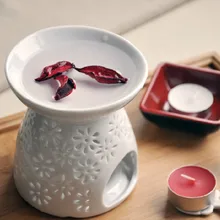 Dia 9*10,5 см горячая Распродажа Белая Керамическая Аромалампа ароматизатор дезодорант освежитель воздуха печь DC811