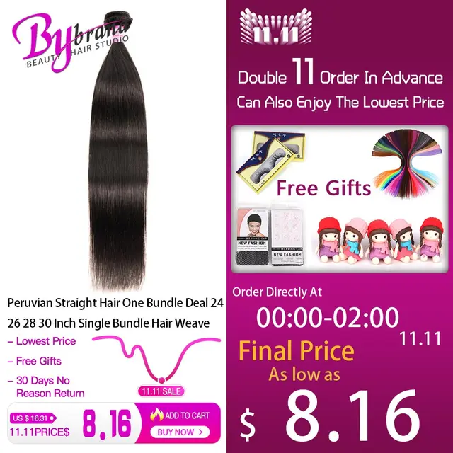 Special Offers Peruvian Straight Hair One Bundle Deal 24 26 28 30 Inch Single Bundle Hair Weave 100% Mink Remy Hair Extension Special Offers Peruvian Straight Hair One Bundle Deal 24 26 28 30 Inch Single Bundle Hair Weave 100% Mink Remy Hair Extension
