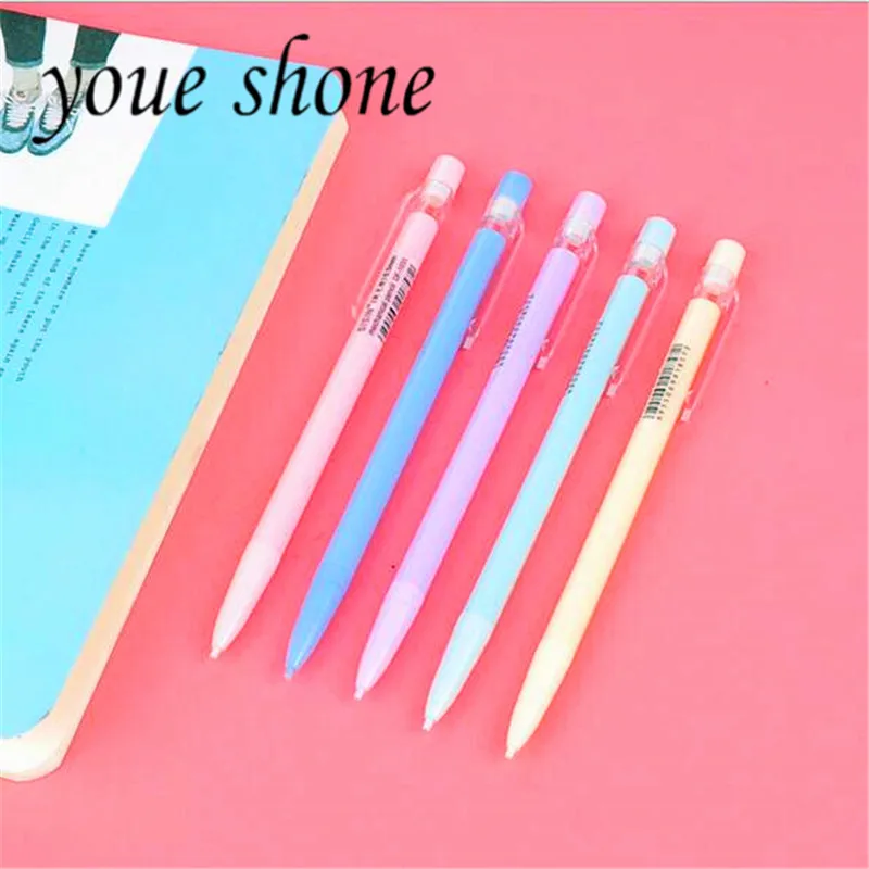 1Pcs Student Supplies Candy Automatic Pencil 0.7Mm With Rubber Automatic Pencil For School Student Suppiles Youe shone