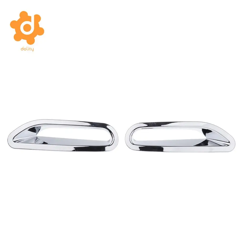dolity 4 Pieces Front Rear Fog Light Frame Cover Trim Protector for Buick Envision