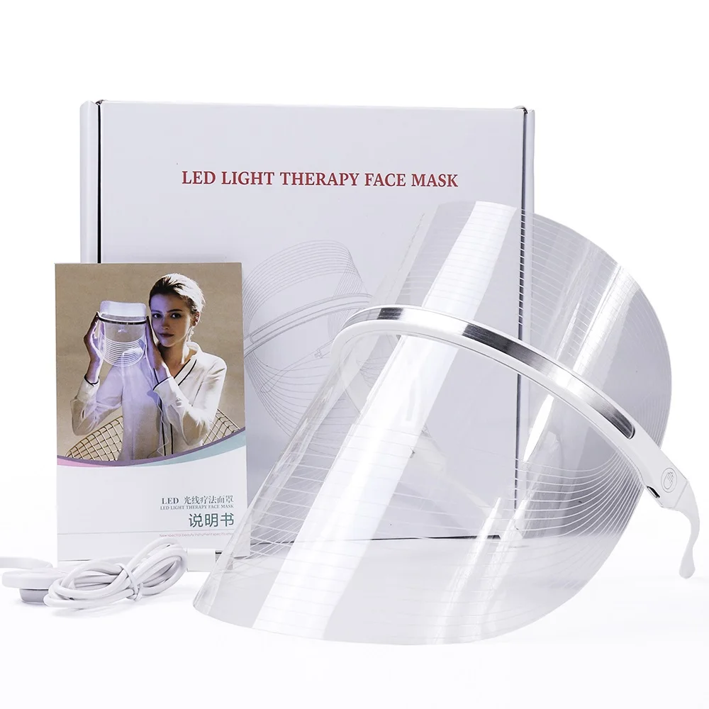 Foreverlily портативный usb-кабель Фотон 3 цвета световая светодиодная маска для лица терапия эффективное лечение лица против морщин Красота спа