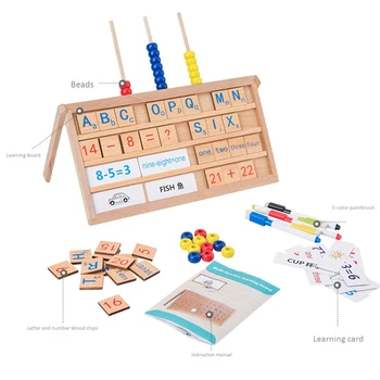 

Multi-Function Drawing Board Huarongdao Digital Computing Magnetic Stickers Graffiti Painting Kindergarten Early Education Lea