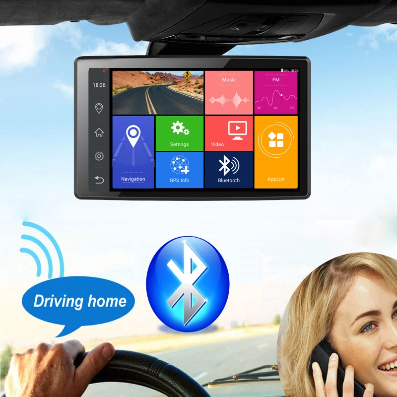 Видеорегистратор chezhilin автомобильная камера 9 дюймов с Wi Fi GPS Навигатором ADAS
