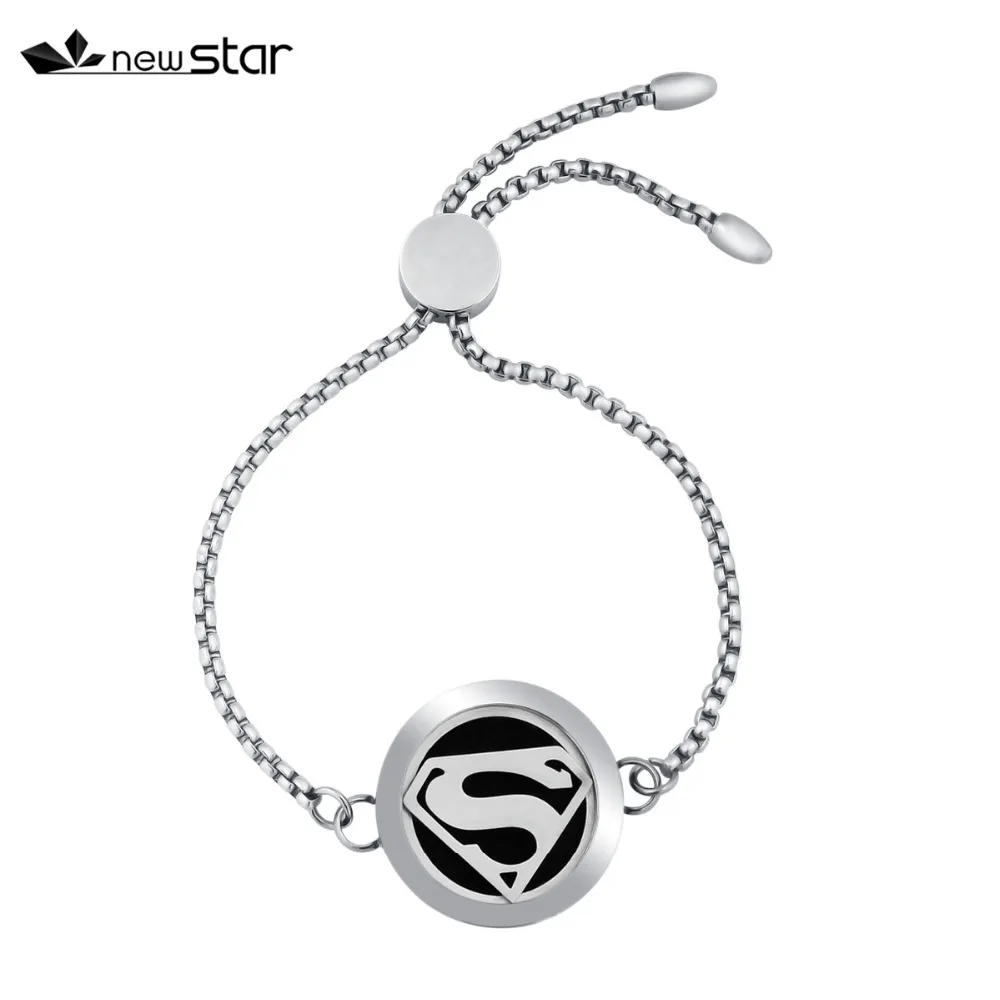 NS-BS416-1 Diffuser Leather Locket Bracelet_