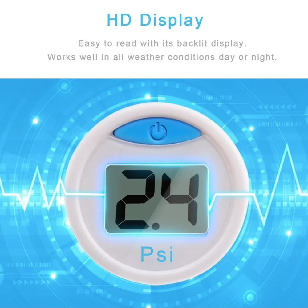 DIY TPMS мини портативный брелок дизайн портативная система контроля давления в шинах цифровой ЖК-дисплей датчик давления в шинах ET-101