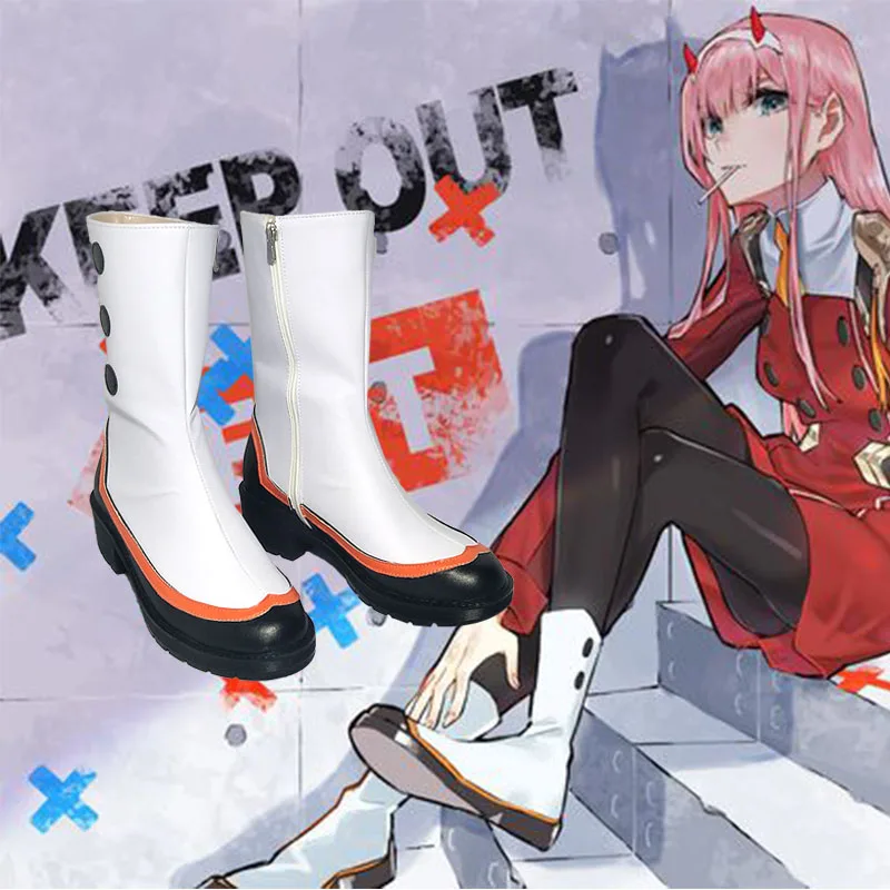 COSZTKHP 2019 New Darling in franxx cosplay ichigo hiro zero two Shoes 02 stivali scarpe cosplay giapponesi adulto donna uomo 35-46