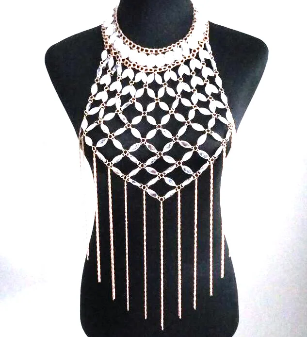 Женская пляжная подвеска Chran золотистое и серебряное покрытие на бретельках в