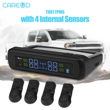 CAREUD T881 Solar font b TPMS b font Tire Pressure Monitoring System with 4 Wireless Internal