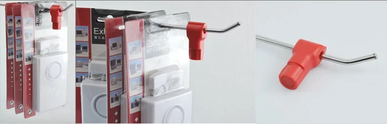 Exibição de Segurança Gancho de Parada Lock + 2pcs Lote Pendurar Gancho Abs Debolsaplador Magnética Chaves 100 Eas Pçs - 5 Sistema EAS