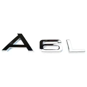 

10PCSX3D ABS Plastic For A-6-L Car Stickers Emblem Badge Embleme Emblema