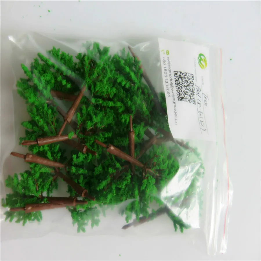 new architecture 3d scale artificial plastic model  green tree  layout113