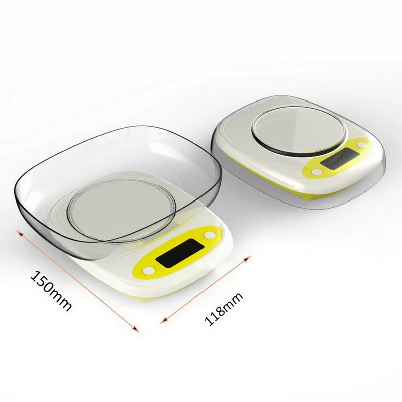 7kg/3kg 0.1/1g Mini Kitchen Scale 3 Style High Precision LCD Digital Display Scale Gram Weighing Scale for Food Jewelry Measure