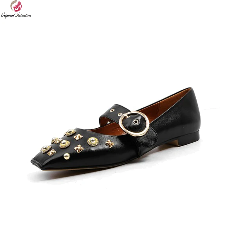nice black flat shoes
