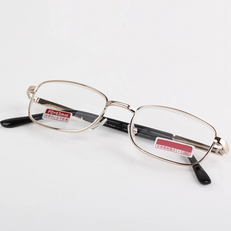

Men Women Metal Frame Reading Glasses EyEwear Anti-fatigue aspheric Spectacles 100 150 200 250 300 090