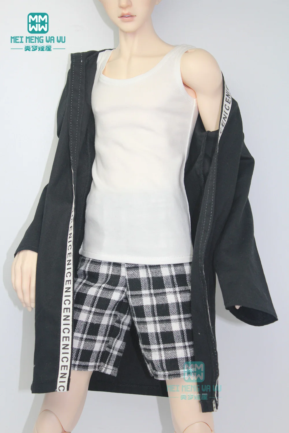 

BJD accessories doll clothes for 70cm BJD doll fashion letters with coats, vests, shorts
