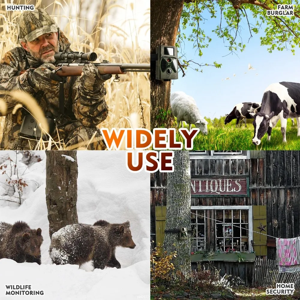 HC300A Hunting Camera Infrared 12MP HD 940NM Wildlife Night Vision Scouting hunter Trail Cam for outdoor hunting (5)