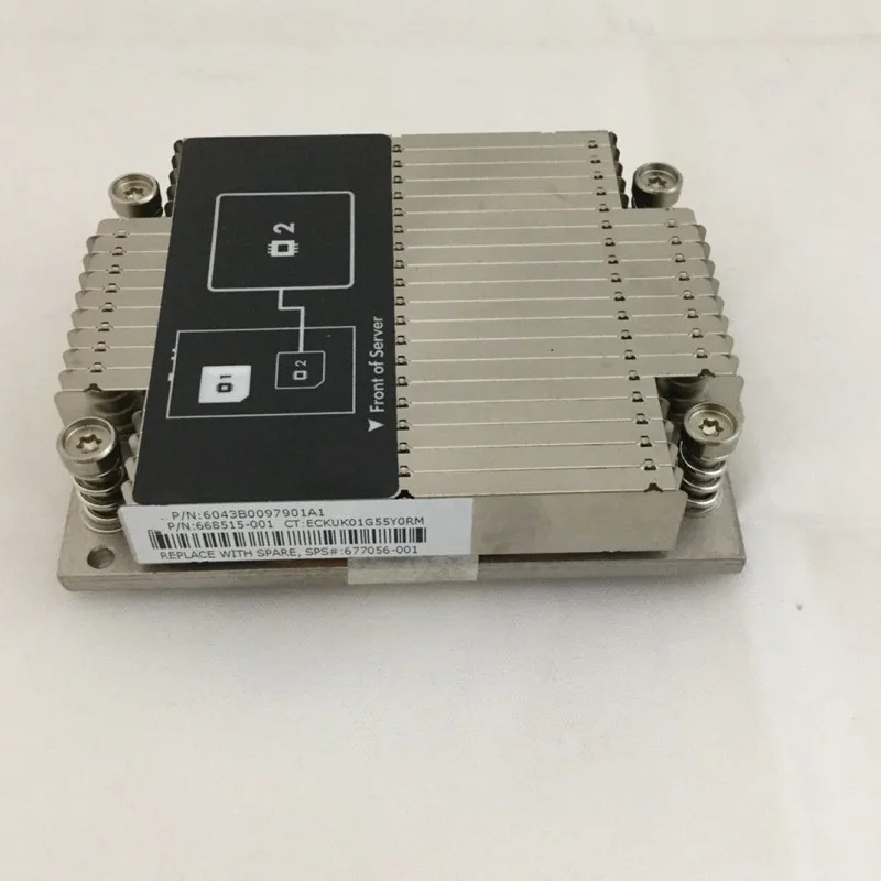 CPU Cooler 677056-001 DL160 GEN8 G8 SERVER HEATSINK 668515-001 HEATSINK for Processor heat sink for Server CPU 2 668515-001 CPU Cooler 677056-001 DL160 GEN8 G8 SERVER HEATSINK 668515-001 HEATSINK for Processor heat sink for Server CPU 2 668515-001