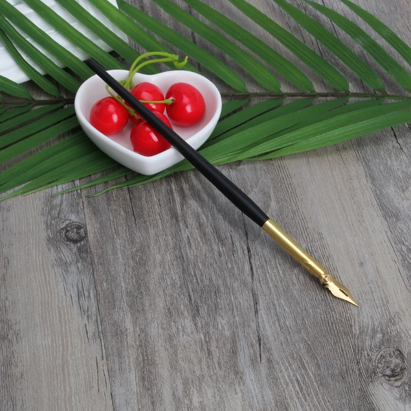

1PC Calligraphy Drawing Dip Ink Nib Pen Set Signature Writing Antique Elegant Gifts 19.5cm dropshipping