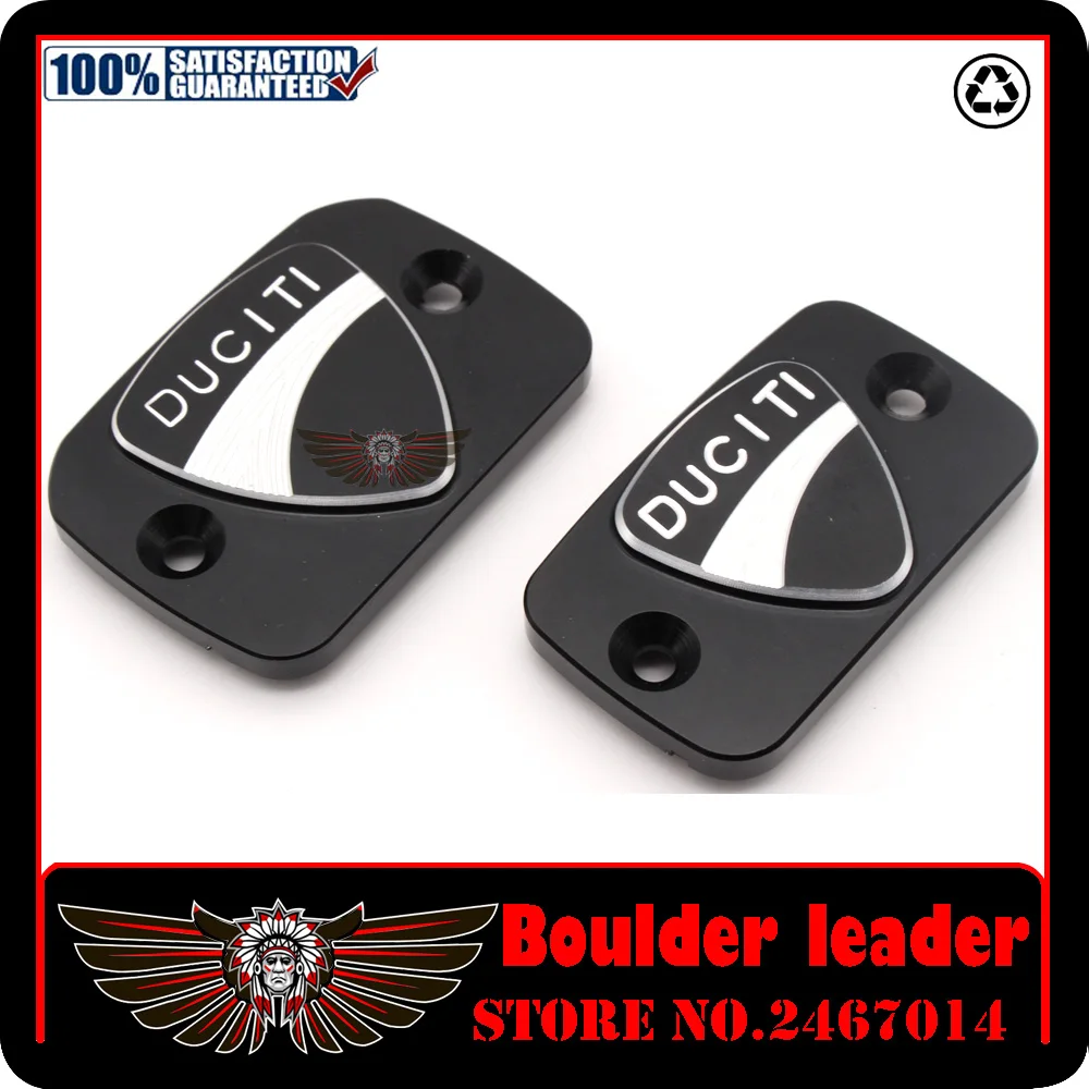 

Black For Ducati Monster 695 696 796 Motorcycle Accessories New Design 3D LOGO Brake Clutch Cylinder Reservoir Cover Cap
