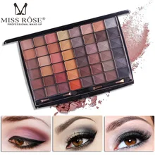 MISS ROSE Professional Woman Brand Cosmetic 48 Colors Eyeshadow Palette Waterproof Nude Matte Earth Color Eye