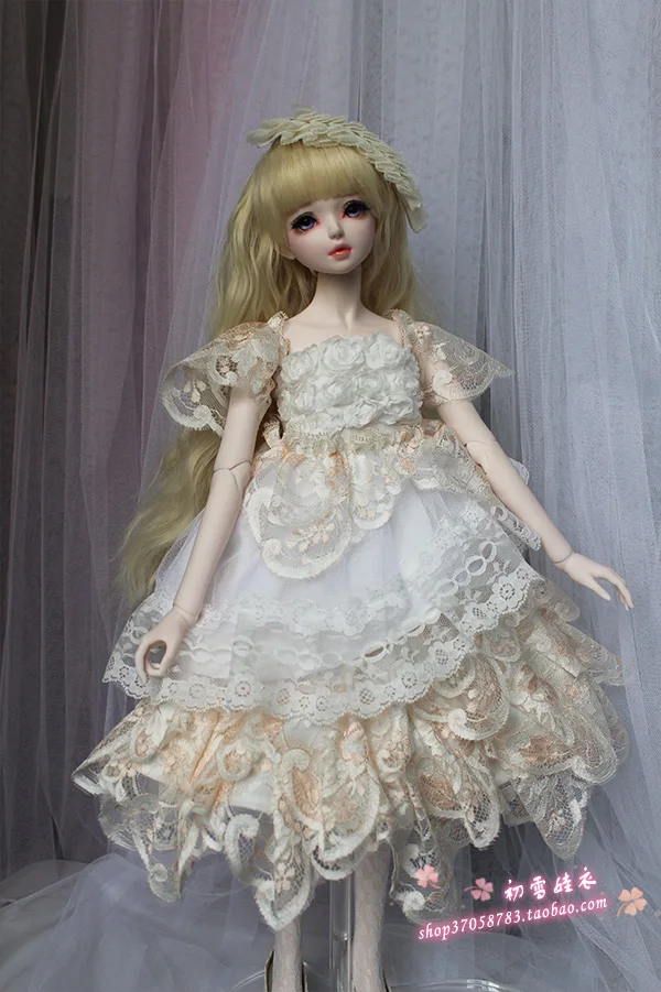 Принцесса BJD Кукла Одежда Набор для 1/3 1/4 масштаб BJD/SD кукла одежда, BJD кукла свадебное вечернее платье летнее платье труба топ платье
