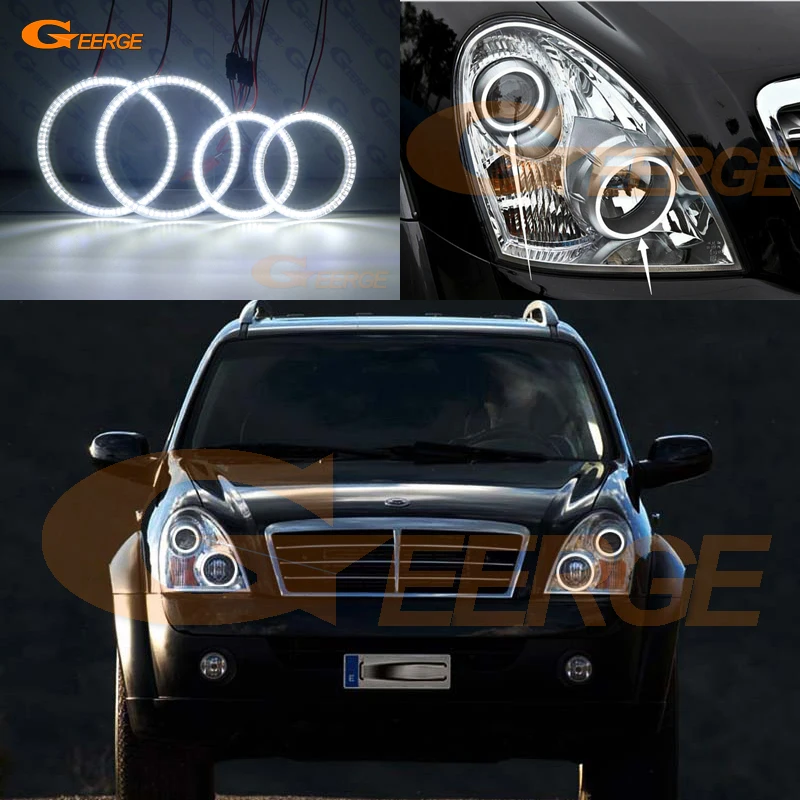 For Ssangyong Rexton 2006 2007 2008 2009 2010 2011 2012 Excellent led Angel Eyes Ultra bright smd led Angel Eyes kit DRL For Ssangyong Rexton 2006 2007 2008 2009 2010 2011 2012 Excellent led Angel Eyes Ultra bright smd led Angel Eyes kit DRL