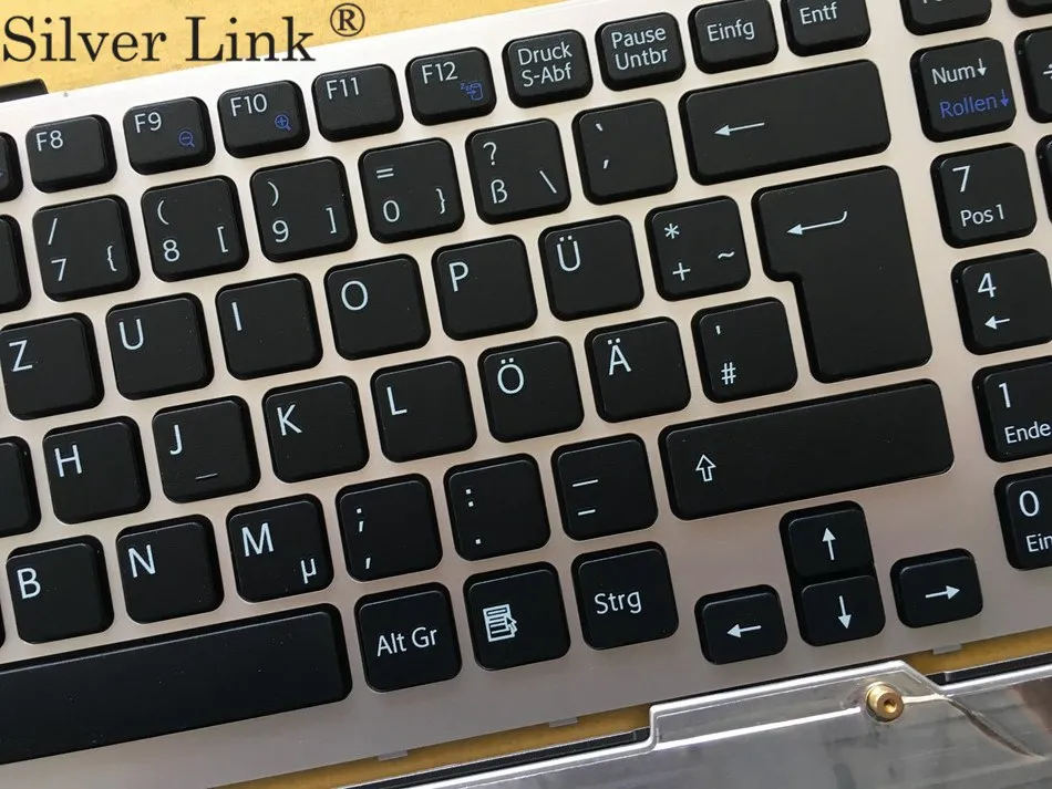 New GR Germany Keyboard For SONY VPCF VPCF11 VPCF12 VPCF13 F11 F12 series With Frame Laptop Keyboard -2