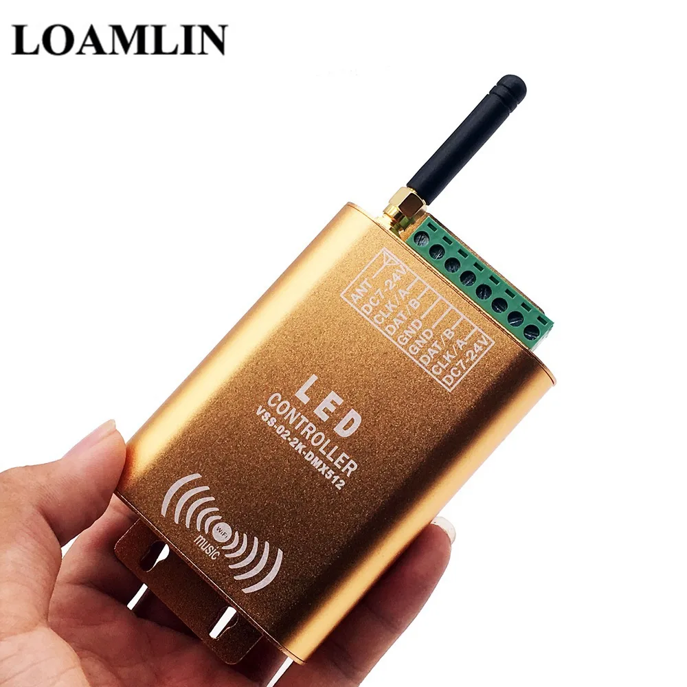 Светодиодный контроллер связи Wi Fi SPI 2048 пикселей цифровой адресуемый для цветной