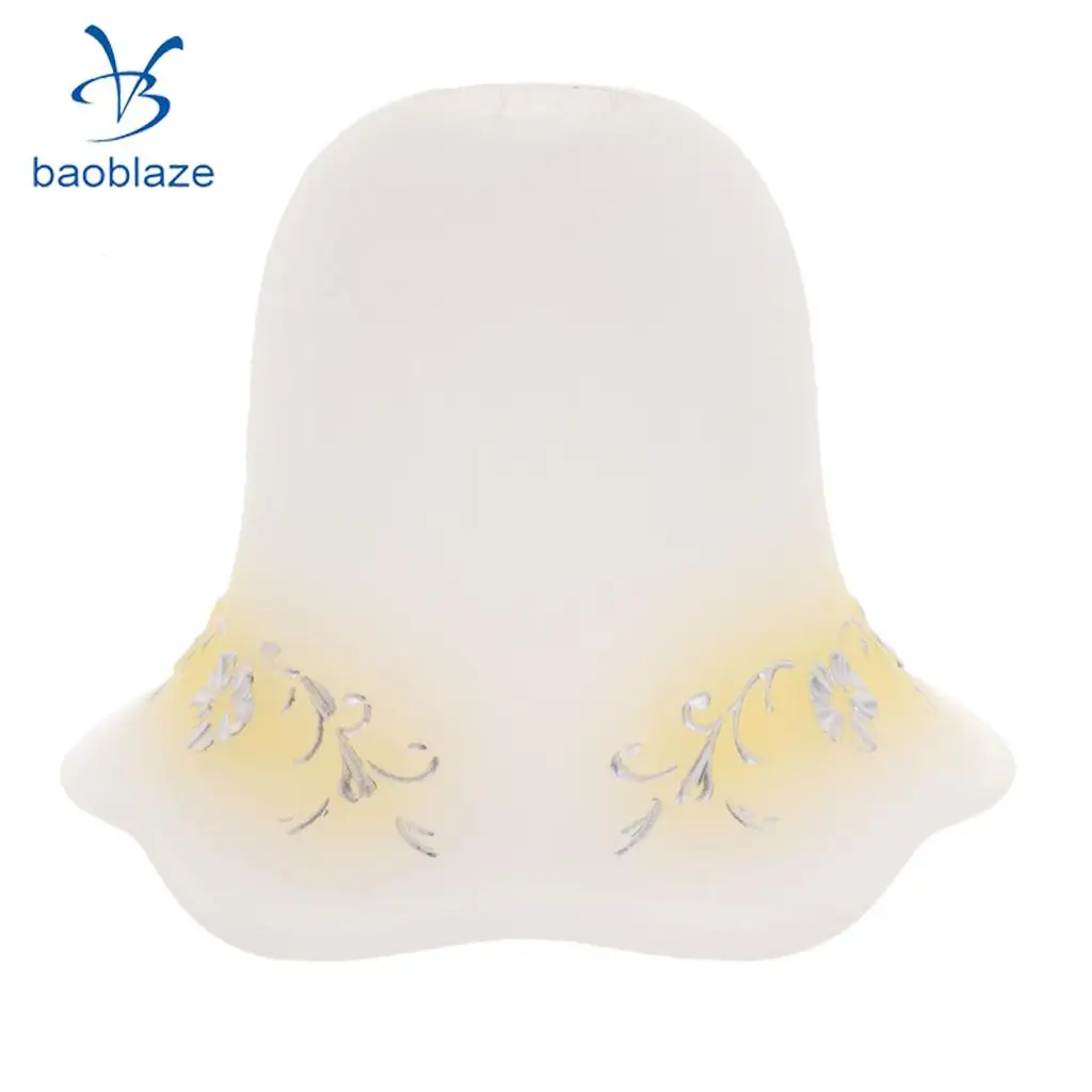 Replacement Ceiling Fan Vanity Chandelier Frosted And Clear Glass Shade #1