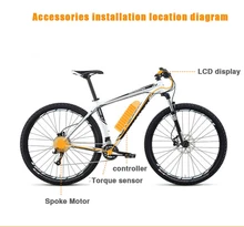 48V 1000W Electric Bicycle eBike Conversion Kits Motor Para Bicicleta 20″ 24″ 26″ 700C 28″ 29″ Rear / Front Wheel Mountain Bike