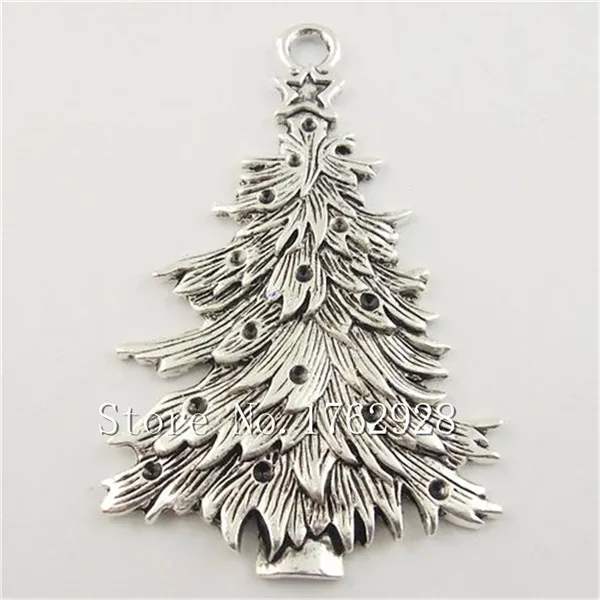 free shipping wholesale 20pcslot antique silver christmas tree charm pendants huge size - Antique Silver Christmas Decorations free shipping wholesale 20pcslot antique silver christmas tree charm pendants huge size - Antique Silver Christmas Decorations