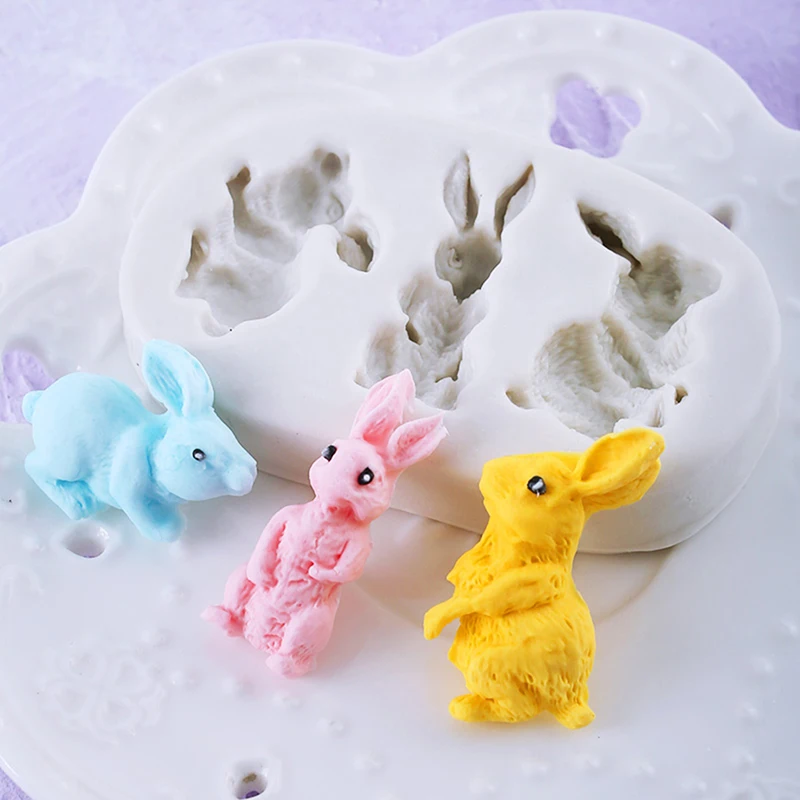 

Sugarcraft Birds Silicone mold soap chocolate mould rabbit shape cake mold baking accessories cake decorating tools