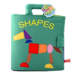 Мягкие младенец, ткань книги Jigsaw развивающая головоломка Раннее Обучение Образование Ткань Книга игрушки Обучающие ресурсы 0-24 месяцев