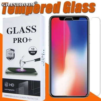 

1000pcs 9H Tempered Glass For iPhone 11 Pro Max XS XR X 8 7 6 6S Plus SE 5 5S Screen Protector Protective Film With New Package