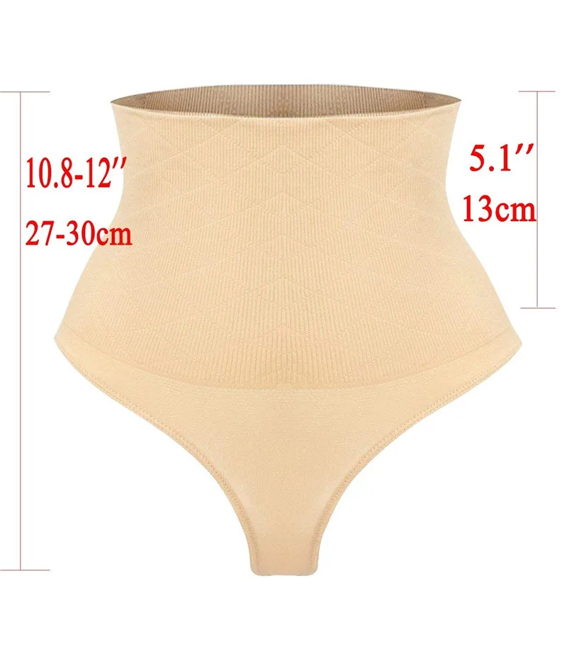NINGMI Sexy Thong Shapewear Butt Lifter Women High Waist Trainer Tummy Control Panties Knicker Slimming Underwear Cincher Girdle spanx bodysuit