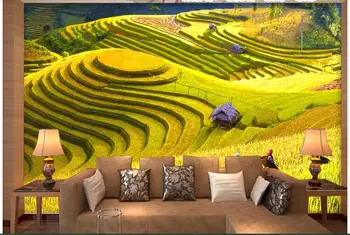 

3d wallpaper custom photo non-woven mural The golden terrace landscape painting room 3d wall mural wallpaper for walls 3d